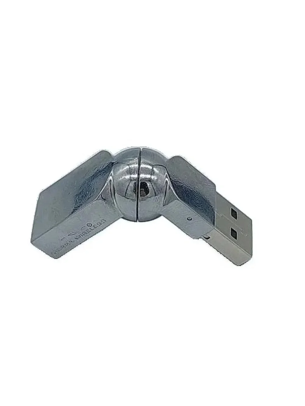 2 Metal Flexible USB Cable Adapter - 360 Rotating Swivel Head - Male to Female